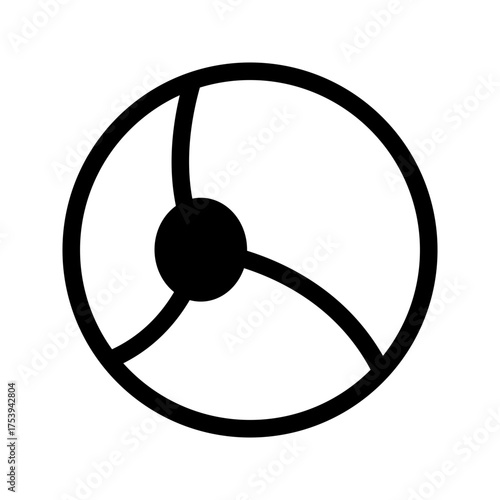 Ball Icon Vector Symbol Design Illustration