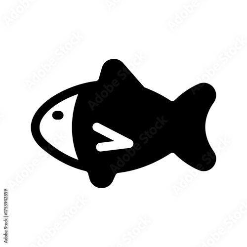 Fish Icon Vector Symbol Design Illustration