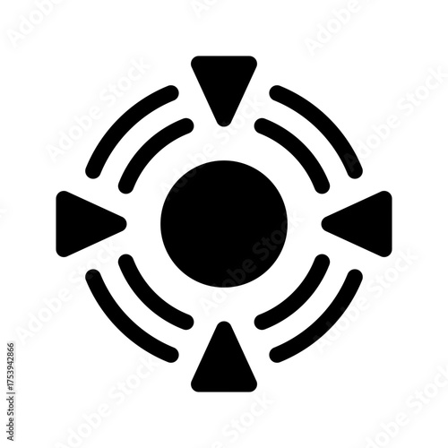 Target Icon Vector Symbol Design Illustration
