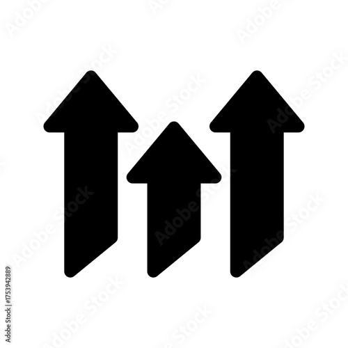 Growth Icon Vector Symbol Design Illustration