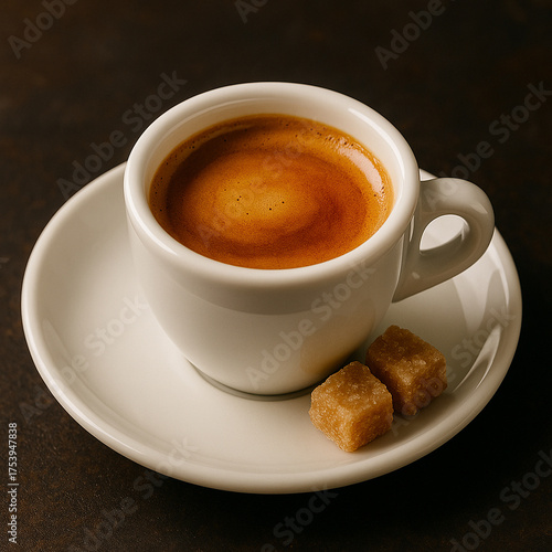 Cuban Espresso Coffee with Brown Sugar Cubes