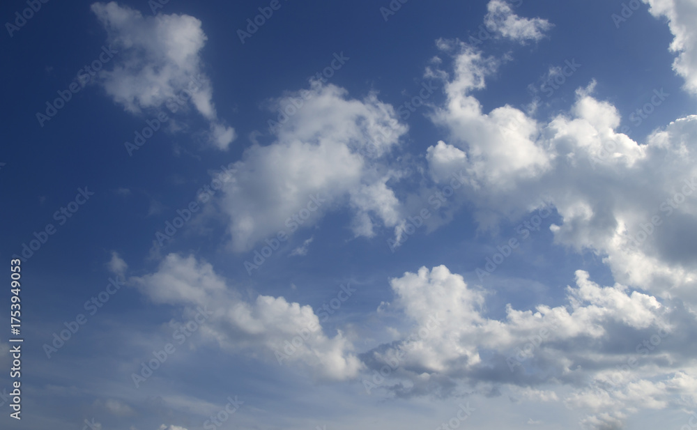Fototapeta premium blue sky white clouds nature