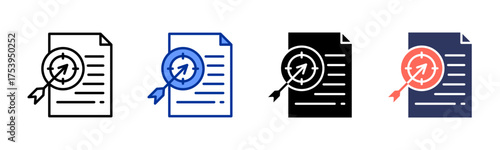 Target icon sheet multiple style collection