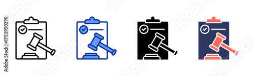 Complience icon sheet multiple style collection