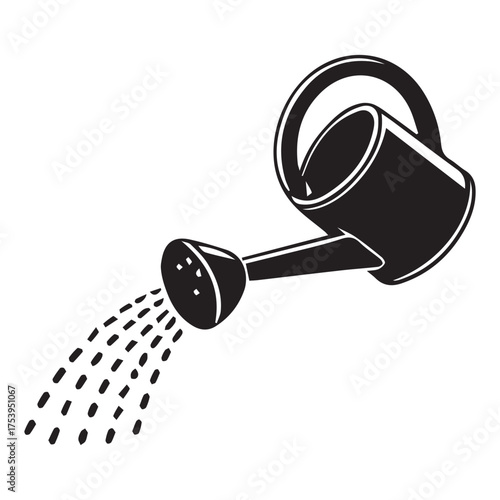 watering can vector illustration gardening tool