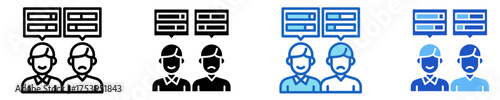Capacity  Icon Set Multiple Style Collection