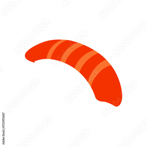 Vector salmon sashimi slice icon