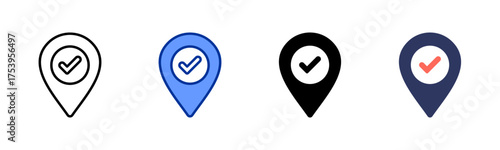 Check Point icon sheet multiple style collection