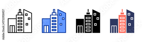 Company icon sheet multiple style collection