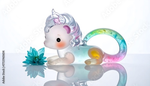 Cute Translucent Glass Animals Collection – Bright Colored Baby Figurines & Decorative Creatures