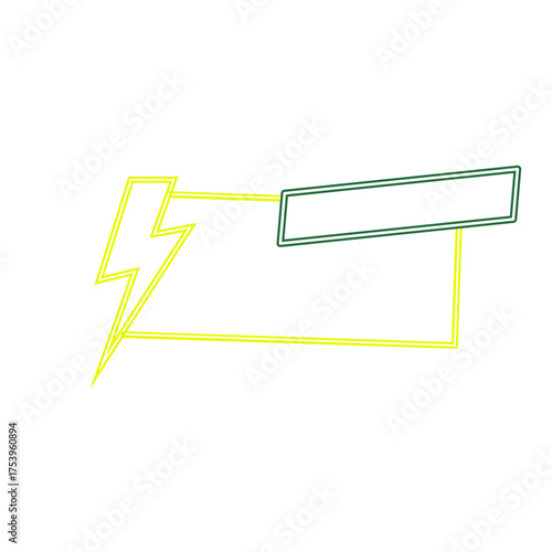 Neon Flash Sale Frame Banner
