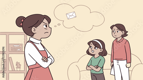 Teenager Arguing with Parents About Career – Generation Gap in Dreams and Expectations Vector Illustration