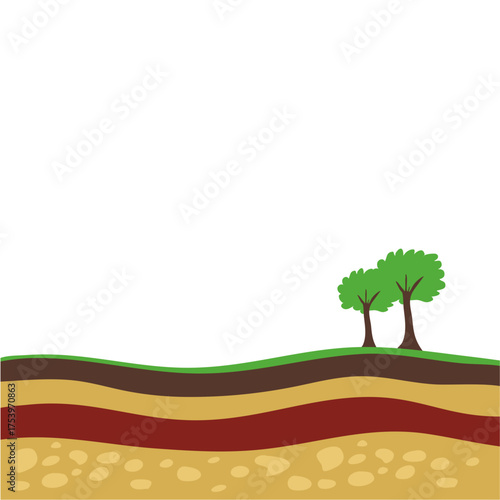 Subsoil layers vector
