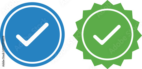 Checkmark Icon Set - Modern Verification, Approval, and Completion Symbols