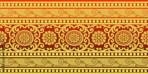 beautiful graphic saree design and this sari design is in Indian style which is for textile fashion industry and it can be used as wallpaper backdrop and website bg this style is originated in india 