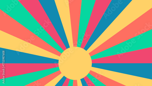 Electric Swirl Groovy Starburst