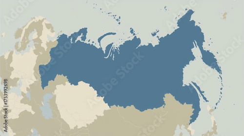 Visualizing the Vast Territory of the Russian Federation and Its Neighboring Countries
