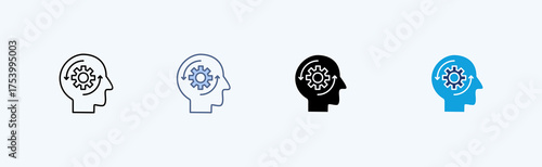 Automated Reasoning Multiple Icon Illustration Vector