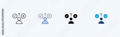 Decision Support Multiple Icon Illustration Vector