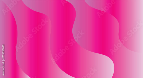 Abstract pink gradient background with smooth flowing curved shapes design.