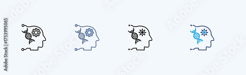 Evolutionary Computation Multiple Icon Illustration Vector