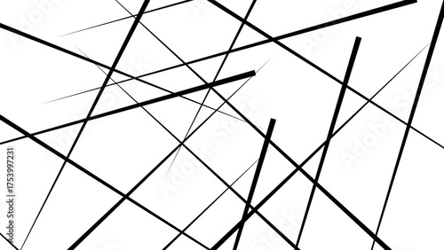 Random geometric line pattern on a black backdrop background. abstract seamless line vector. Random chaotic lines abstract geometric patterns of modern design.
