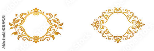Luxury Gold Ornamental Borders Frames Collection
