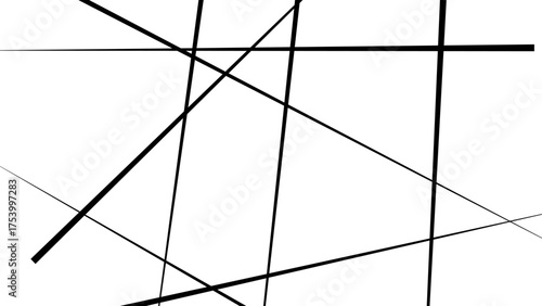 Random geometric line pattern on a black backdrop background. Random line low poly pattern. abstract seamless line vector. 