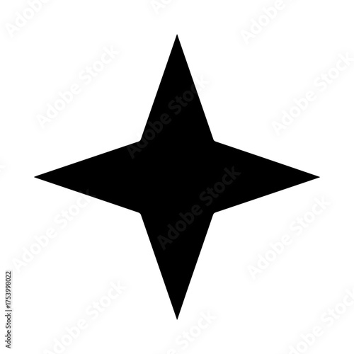 Guiding star of hope a reminder of direction and purpose during the darkest night times with solid