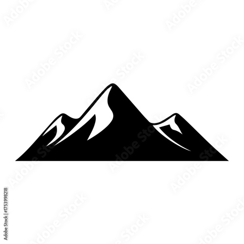 Majestic mountain peaks reaching skyward a silhouette of nature s grandeur and enduring strength in
