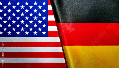 アメリカの国旗とドイツの国旗(USA Flag & Germany flag.)

