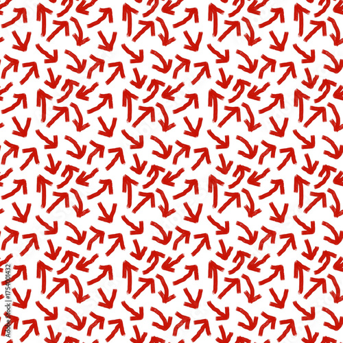 seamless pattern with red arrow