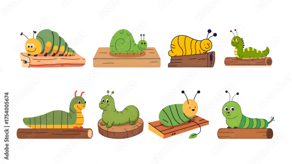 Fototapeta premium set of funny animals