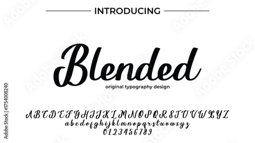 Blended - Elegant Script Font for Smooth Handwritten Design and Creative Typography