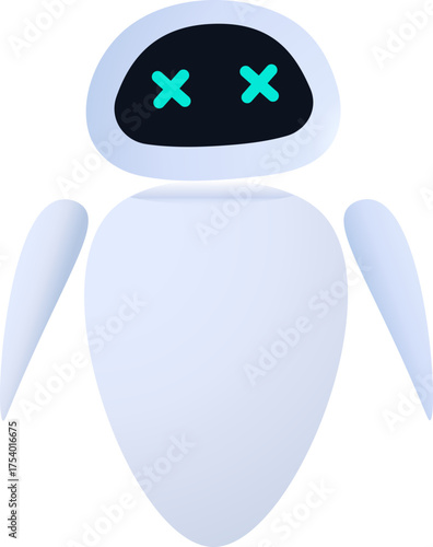 EVE Robot Showing Croxx X on the Screen, Wall-e
