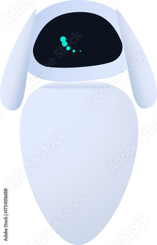 EVE Robot Showing Loading on the Screen, Wall-e
