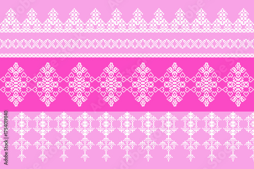 pattern batik flower damask ethnic boho ikat texture tribal geometric background