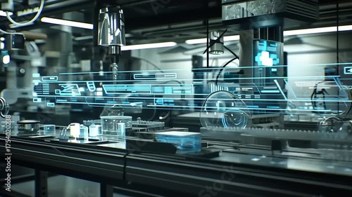 Automated Pharmaceutical Manufacturing Process with Advanced Technology and Interface