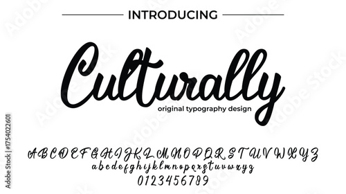 Culturally - Elegant Script Font for Smooth Handwritten Design and Creative Typography