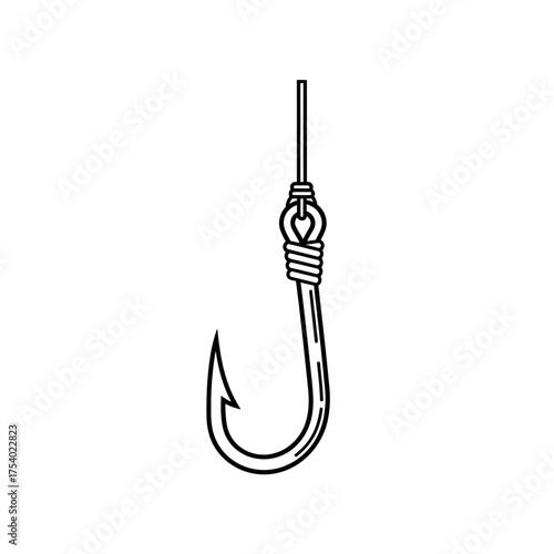 fishing hook vector