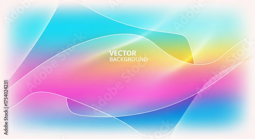 Colorful abstract background with smooth, flowing lines and gradients, creating a vibrant and modern design, perfect for web or print projects