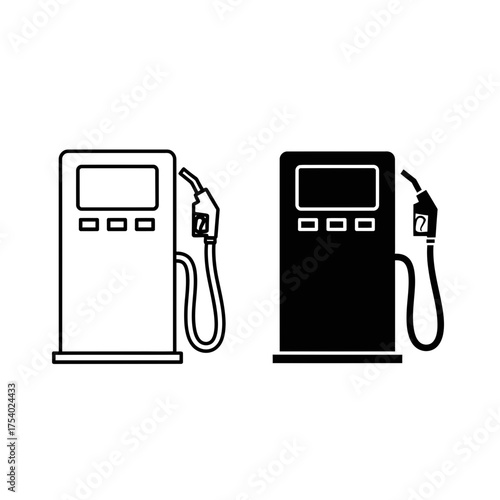 gas pump vector illustration