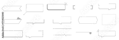  title frame quote text box border cute simple line speech