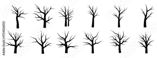Set of tree vector illustration