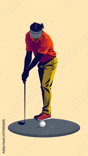 An active silhouette of a hockey player on the ice or road, a sport involving a stick