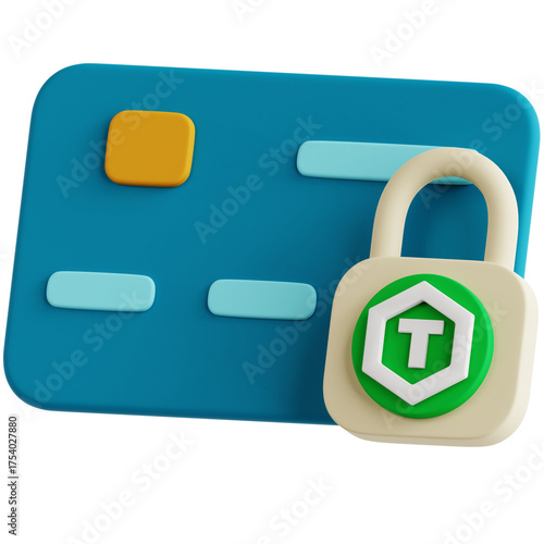 Tokenized Card 3D Icon