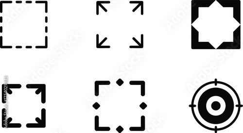 Collection of Geometric and Target Icons