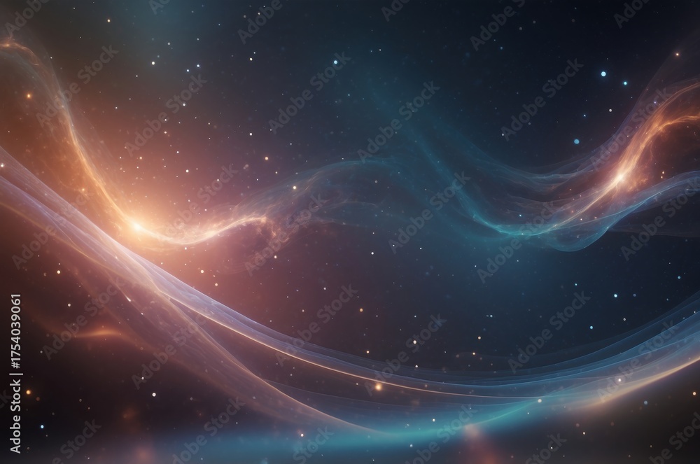 Obraz premium visualization of space, 