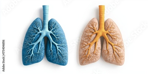 Contrasting healthy and diseased lungs respiratory dysfunction and its impact on lung health