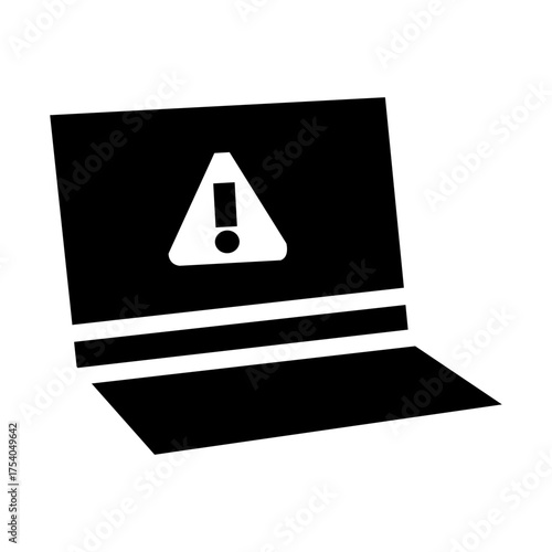 warning laptop caution error